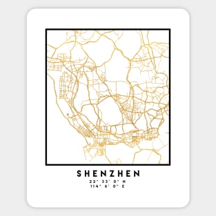 SHENZHEN CHINA CITY STREET MAP ART Sticker